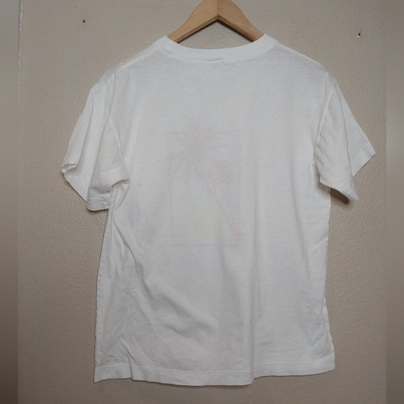 St. Thomas Maple Leaf Vintage Graphic Tee Crew Neck Cotton Small S 80s Palm Tree - Picture 3 of 7